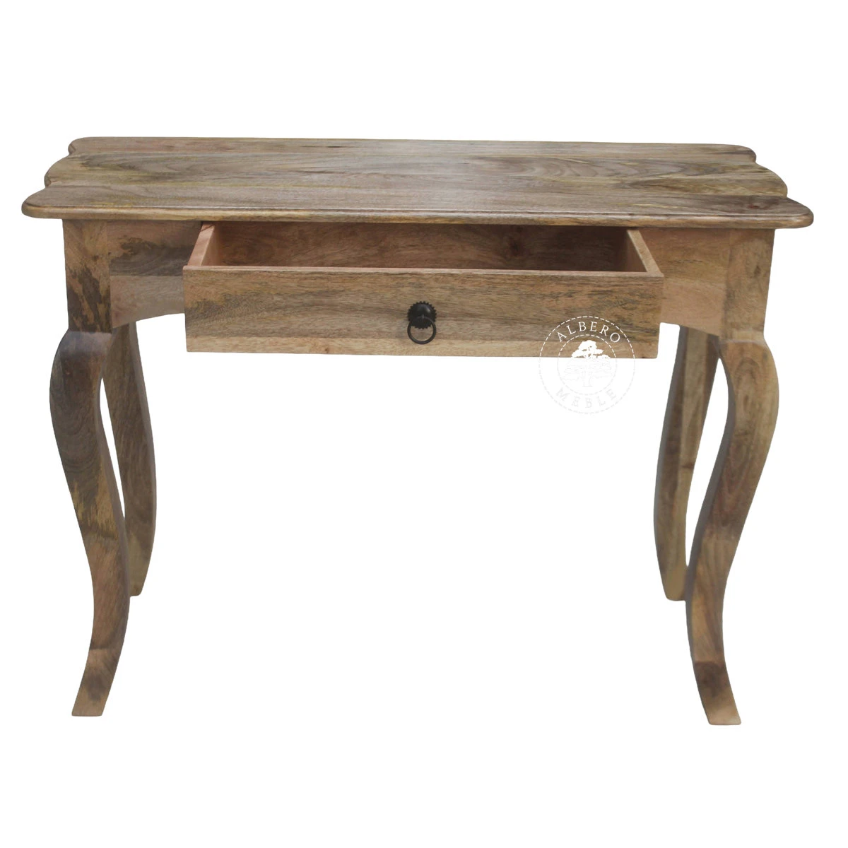 Kolonialna konsola z drewna litego mango