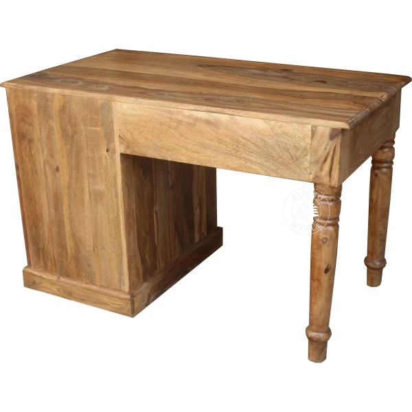 Tradycyjne kolonialne biurko z litego drewna palisander