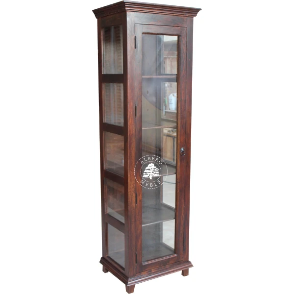 Stylowa jednodrzwiowa serwantka Albero z litego drewna