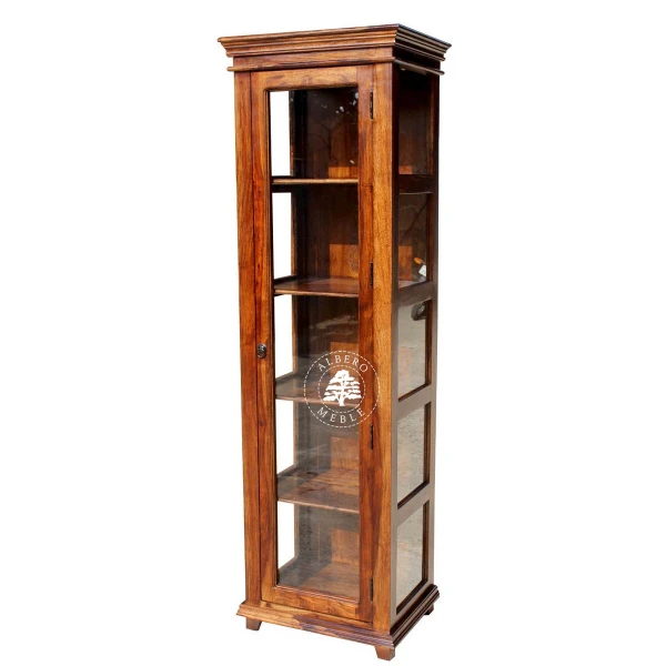 Stylowa jednodrzwiowa serwantka Albero z litego drewna