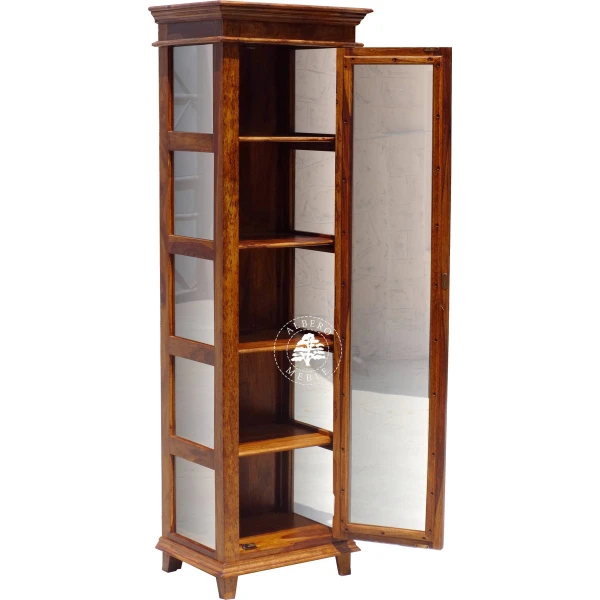 Stylowa jednodrzwiowa serwantka Albero z litego drewna