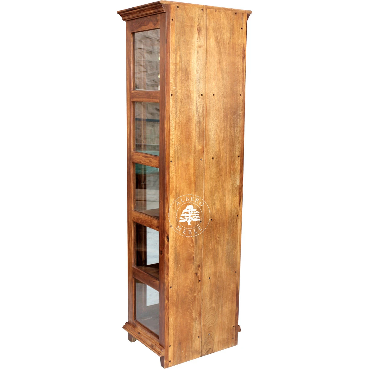 Stylowa jednodrzwiowa serwantka Albero z litego drewna