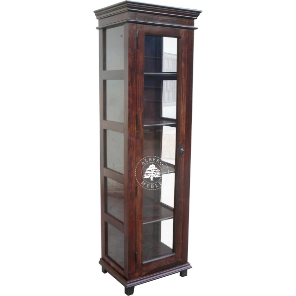 Stylowa jednodrzwiowa serwantka Albero z litego drewna