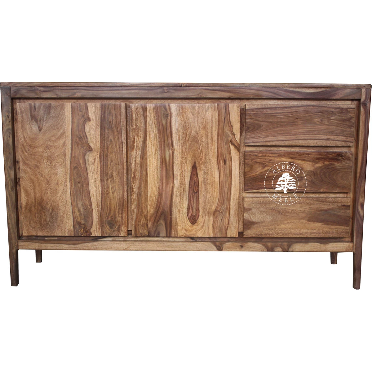 Drewniana komoda CITY z szufladami