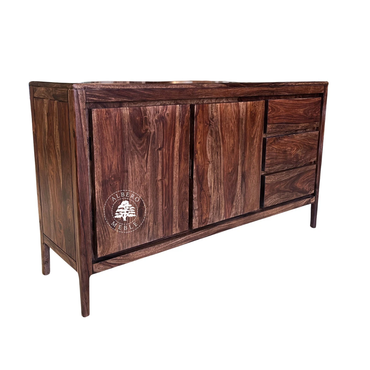 Drewniana komoda CITY z szufladami