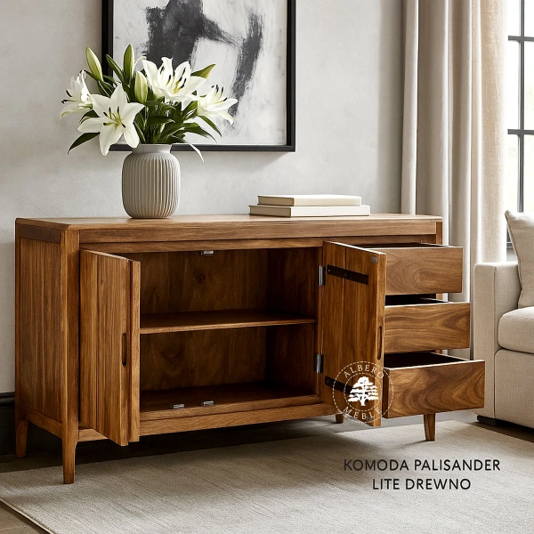 Drewniana komoda CITY z szufladami