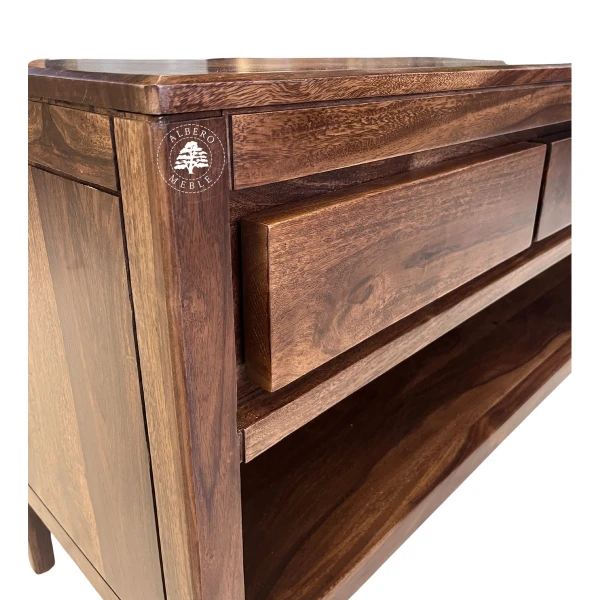 Komoda RTV CITY z drewna palisandrowego