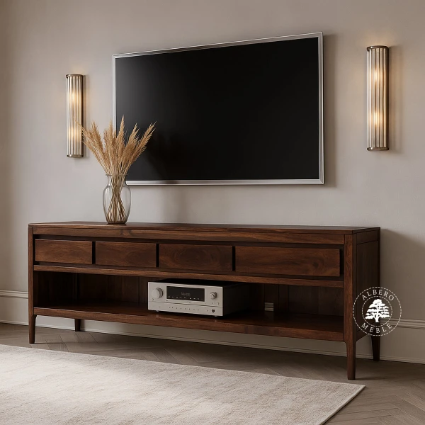 Komoda RTV CITY z drewna palisandrowego