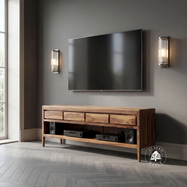 Komoda RTV CITY z drewna palisandrowego