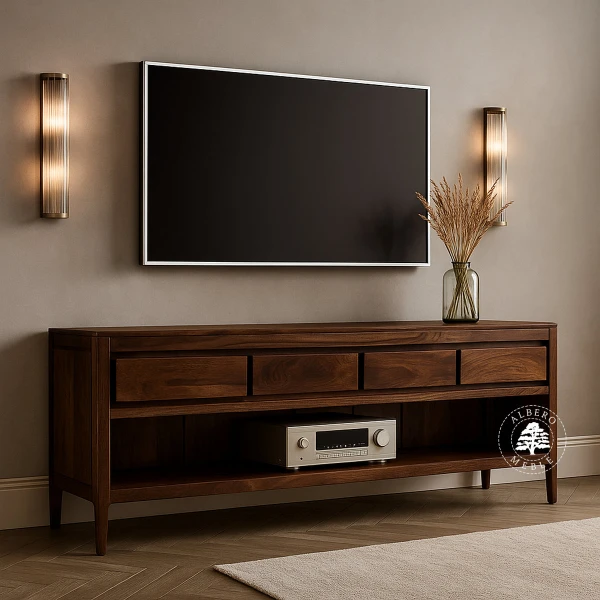 Komoda RTV CITY z drewna palisandrowego