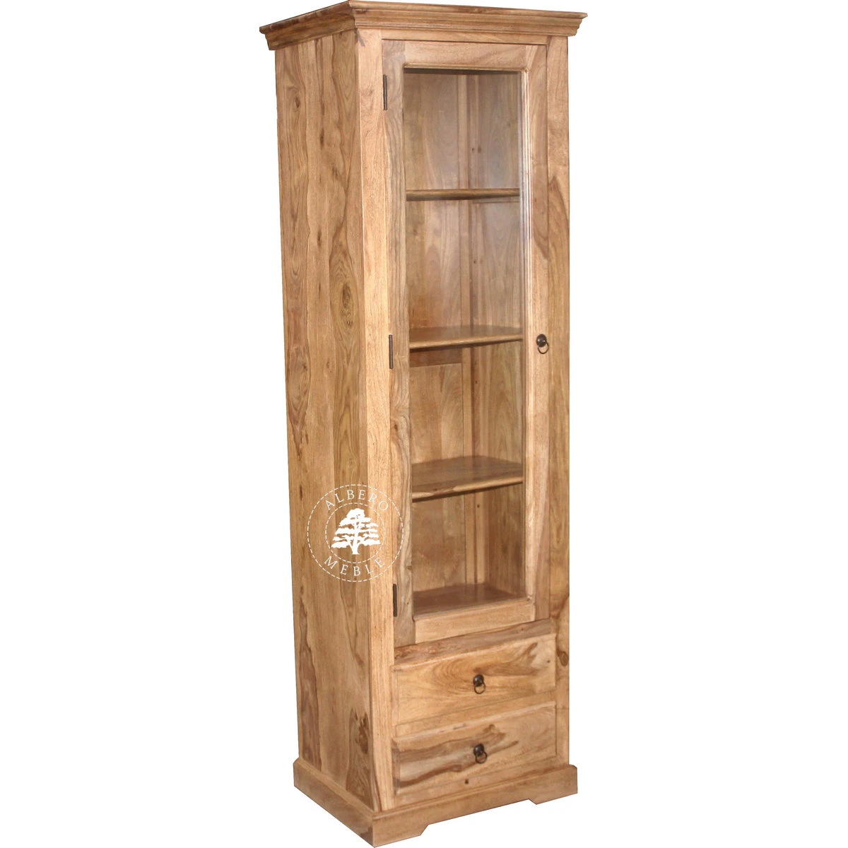 Witryna drewniana jednodrzwiowa klasyczna prawostronna