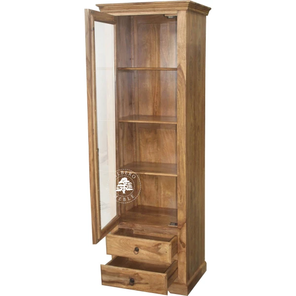 Witryna drewniana jednodrzwiowa klasyczna prawostronna