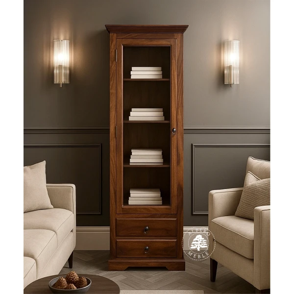 Witryna drewniana jednodrzwiowa klasyczna prawostronna