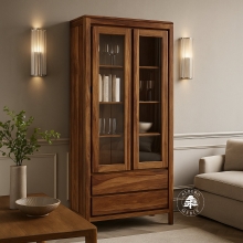 Witryna CITY z naturalnego drewna palisandrowego