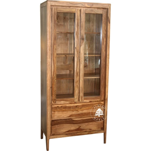 Witryna CITY z naturalnego drewna palisandrowego