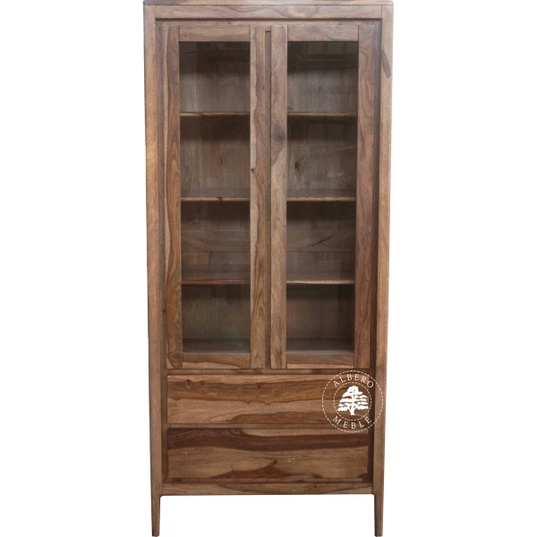 Witryna CITY z naturalnego drewna palisandrowego