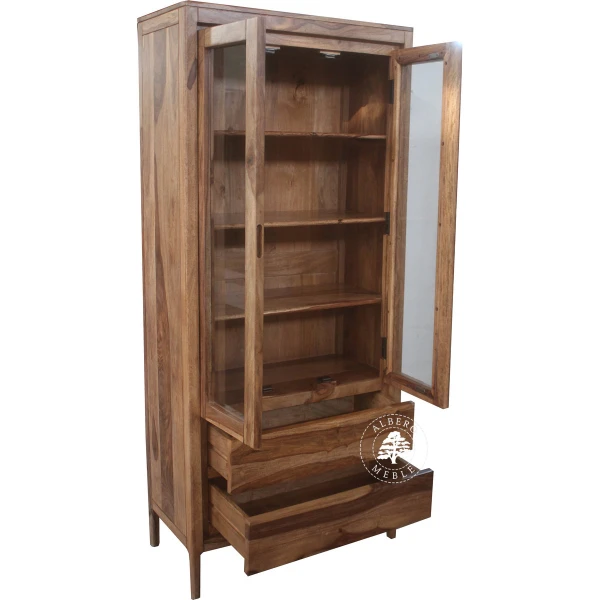 Witryna CITY z naturalnego drewna palisandrowego