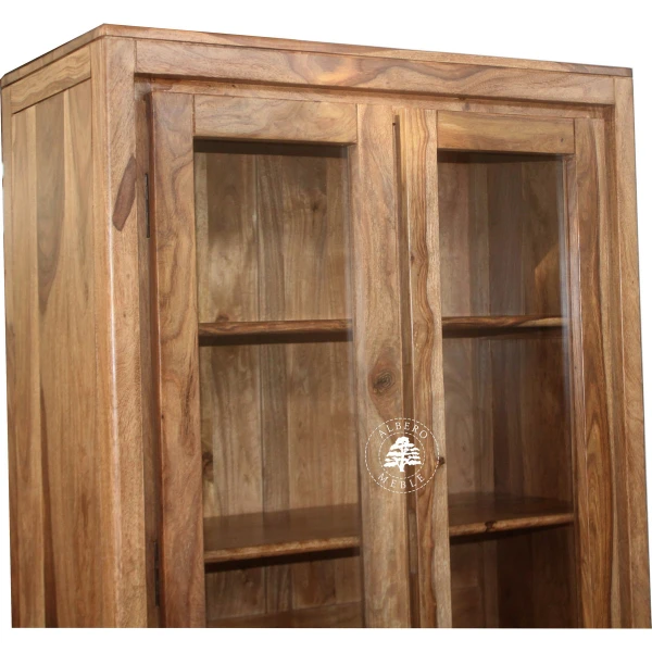 Witryna CITY z naturalnego drewna palisandrowego