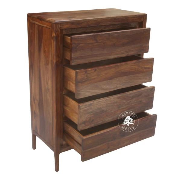 Komoda na bieliznę z litego drewna