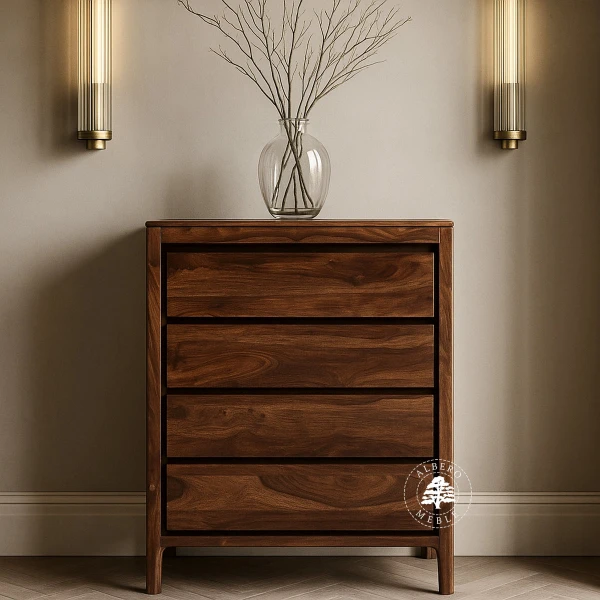 Komoda na bieliznę z litego drewna