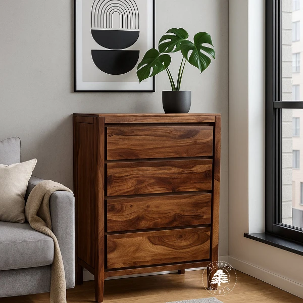 Komoda na bieliznę z litego drewna