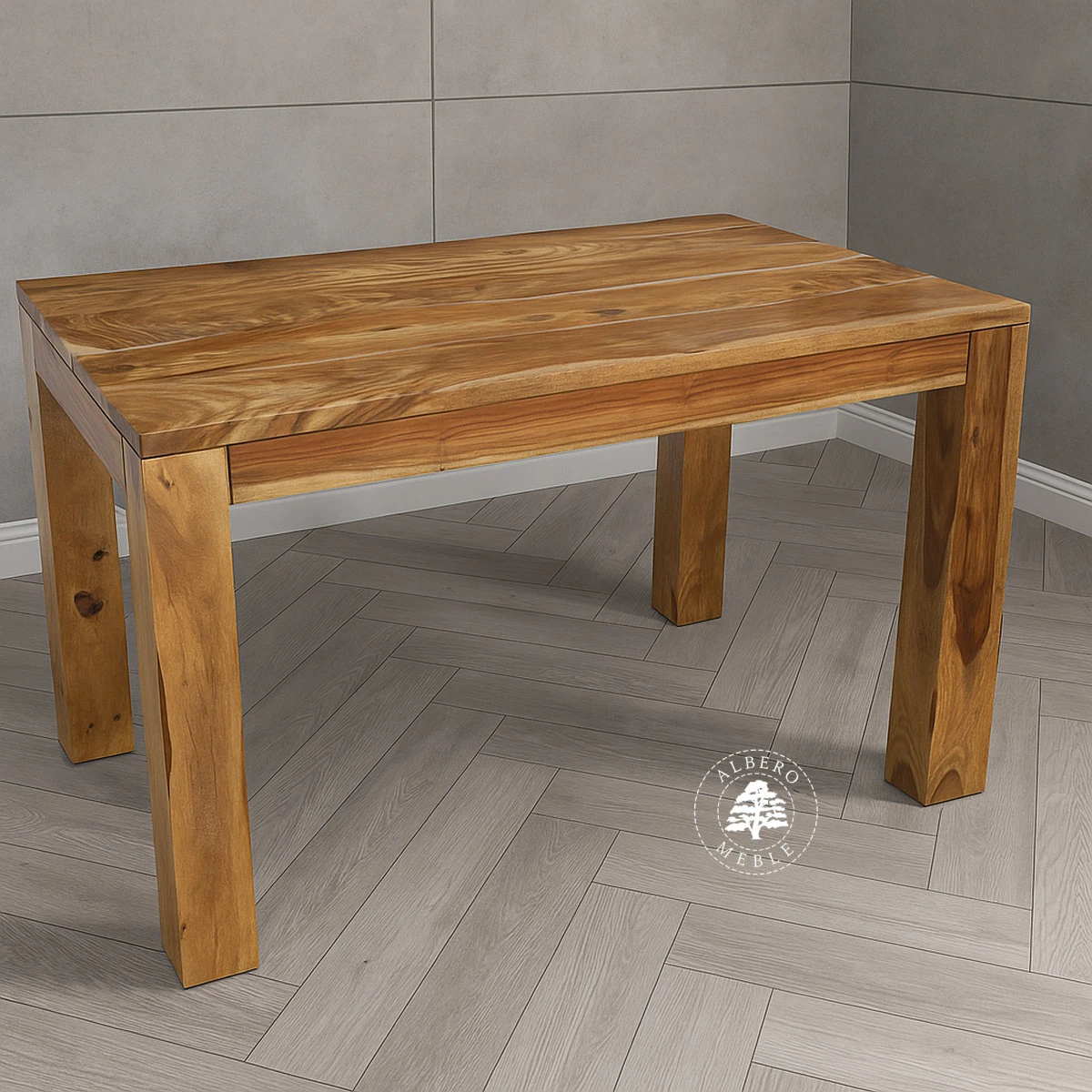 Stół z naturalnego drewna litego