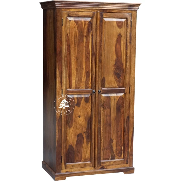 Wolnostojąca Drewniana Szafa w Stylu Kolonialnym