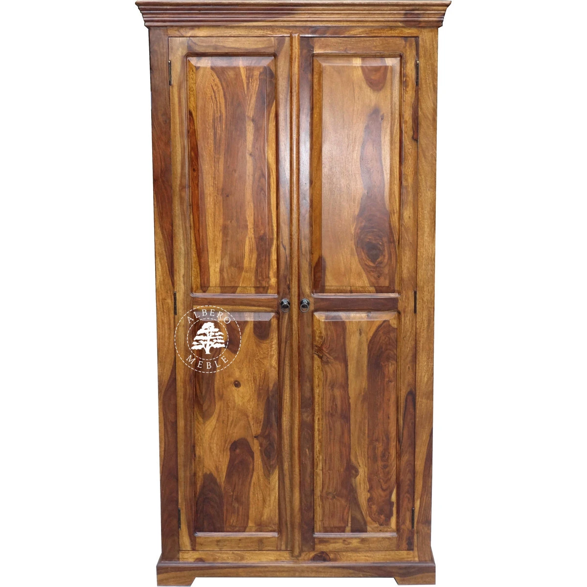 Wolnostojąca Drewniana Szafa w Stylu Kolonialnym