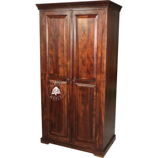 Wolnostojąca Drewniana Szafa w Stylu Kolonialnym