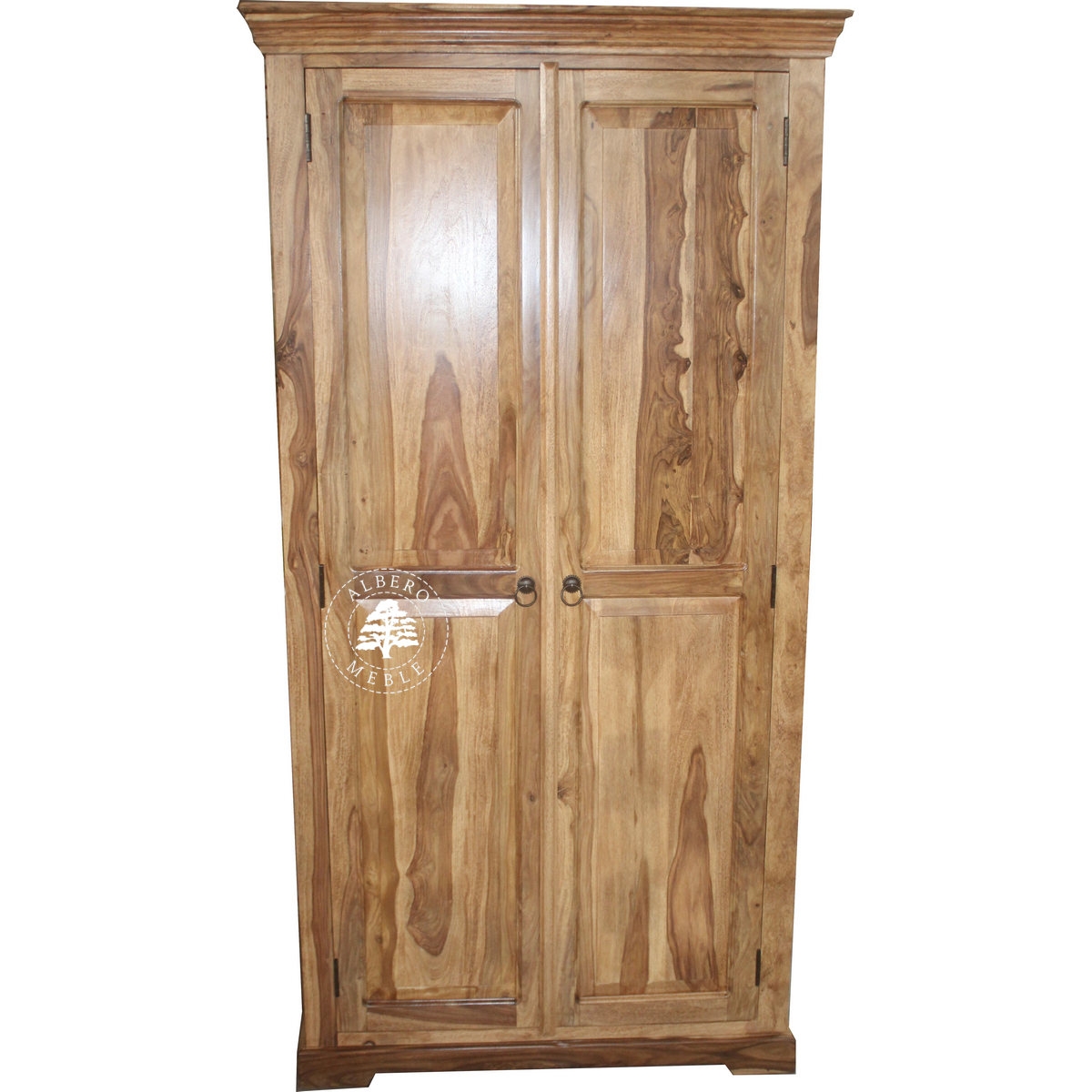 Wolnostojąca Drewniana Szafa w Stylu Kolonialnym