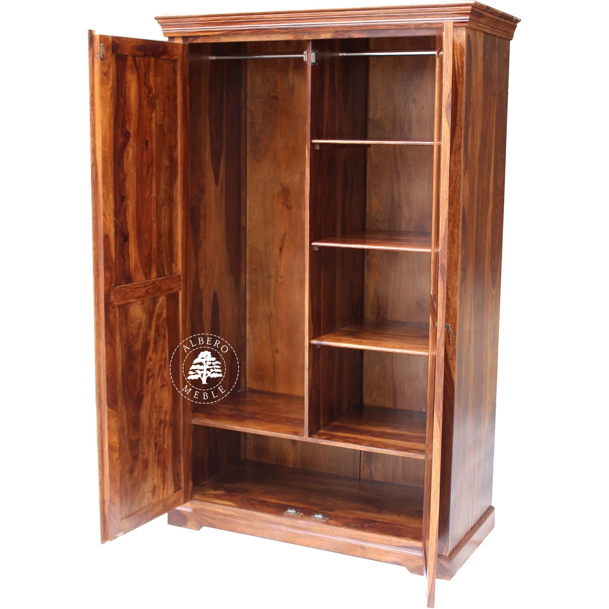 Kolonialna Szafa z Drewna Palisandru