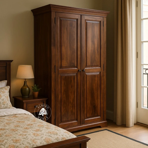 Kolonialna Szafa z Drewna Palisandru