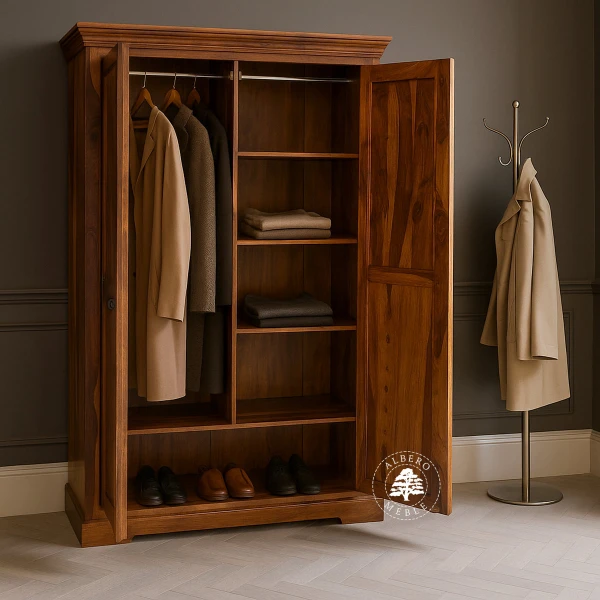 Kolonialna Szafa z Drewna Palisandru