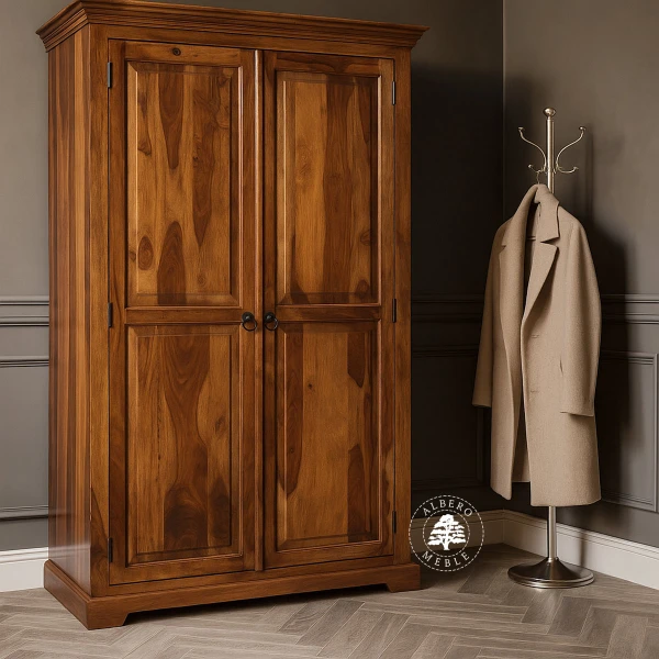 Kolonialna Szafa z Drewna Palisandru