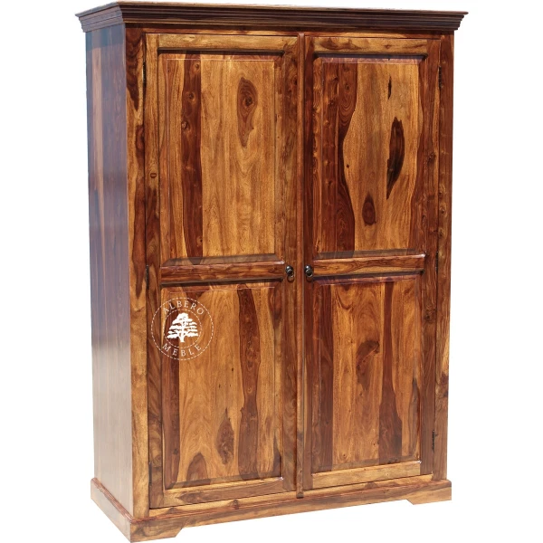 Duża Dwudrzwiowa Drewniana Szafa na Wymiar do Sypialni