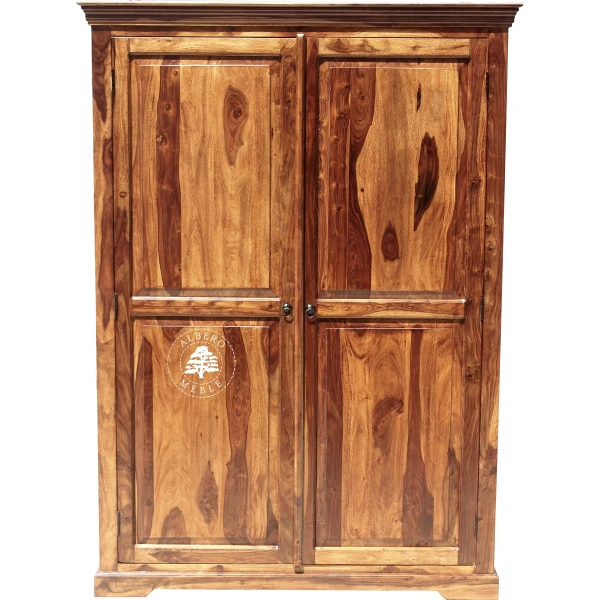 Duża Dwudrzwiowa Drewniana Szafa na Wymiar do Sypialni