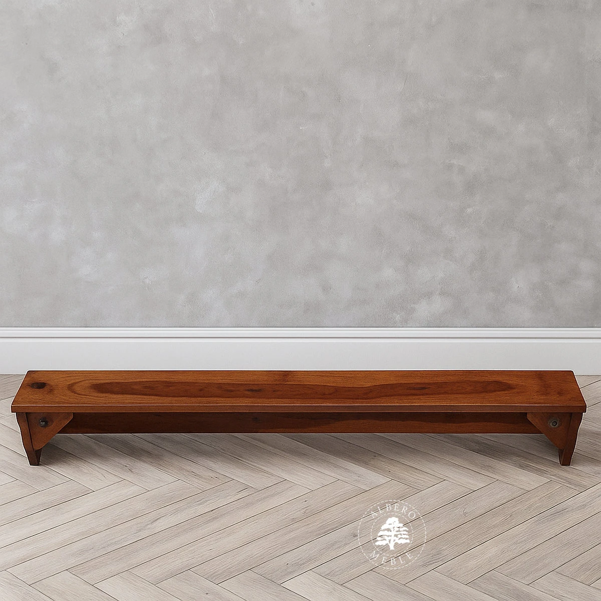 Klasyczna Półka drewniana z litego drewna