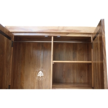 Nowoczesna Szafa z Litego Drewna Egzotycznego