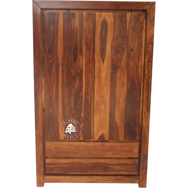 Nowoczesna Szafa z Litego Drewna Egzotycznego