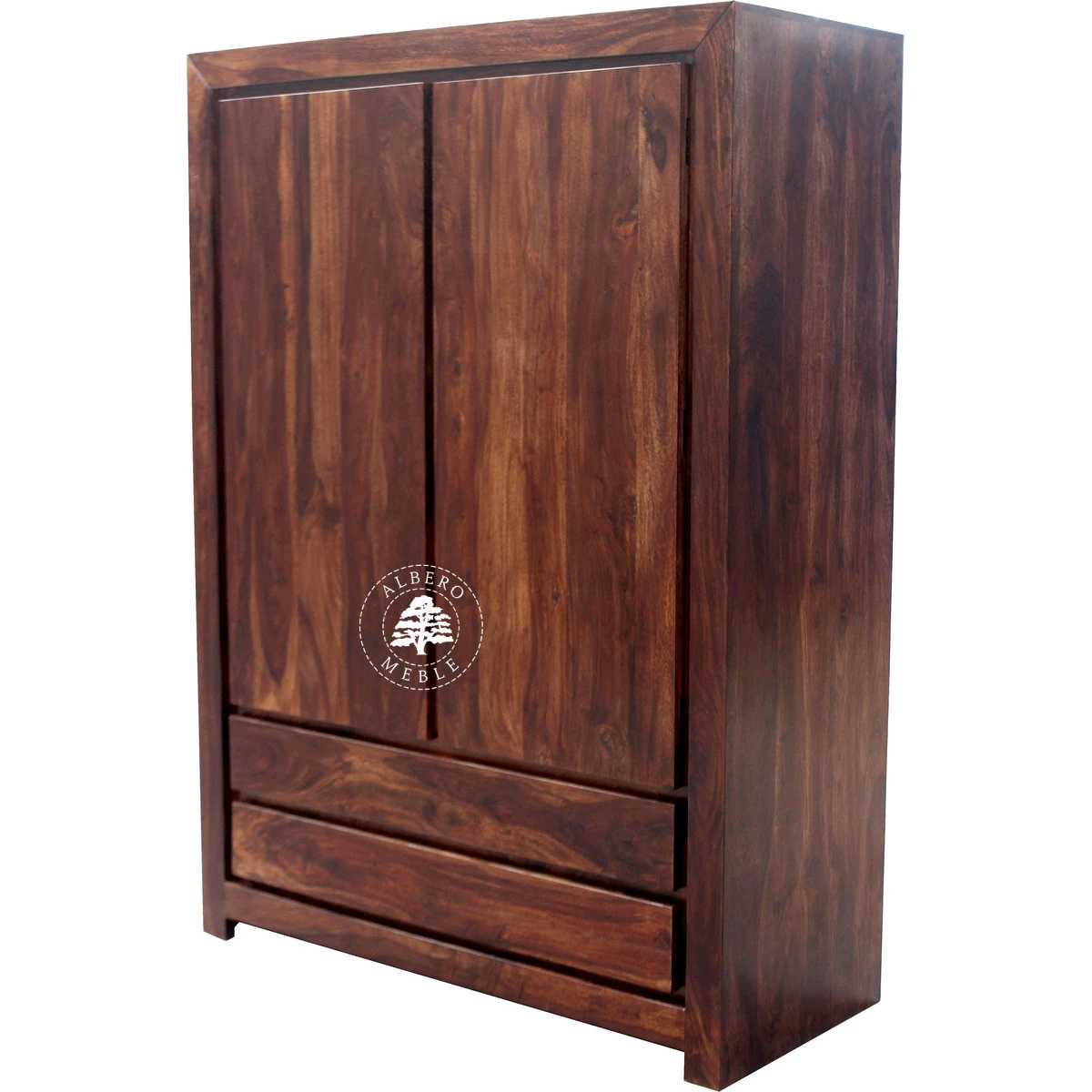 Nowoczesna Szafa Drewniana do Sypialni z Szufladami