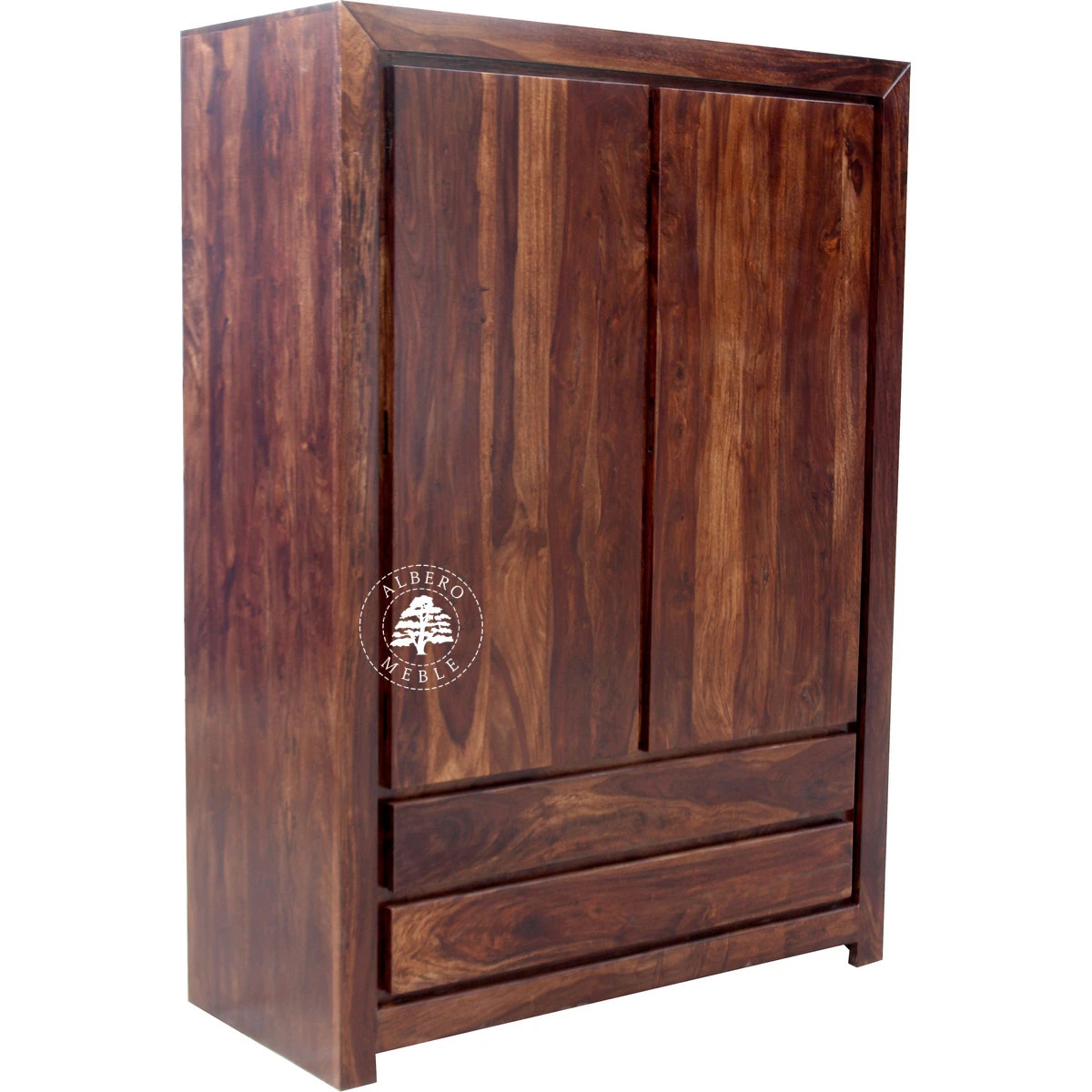 Nowoczesna Szafa Drewniana do Sypialni z Szufladami