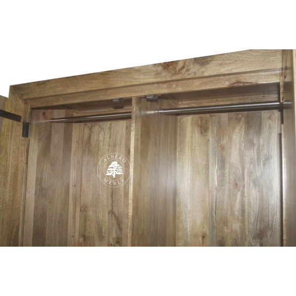 Nowoczesna Szafa Drewniana do Sypialni z Szufladami