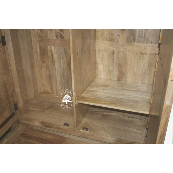 Nowoczesna Szafa Drewniana do Sypialni z Szufladami