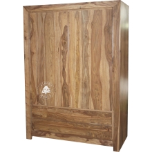 Nowoczesna Szafa Drewniana do Sypialni z Szufladami