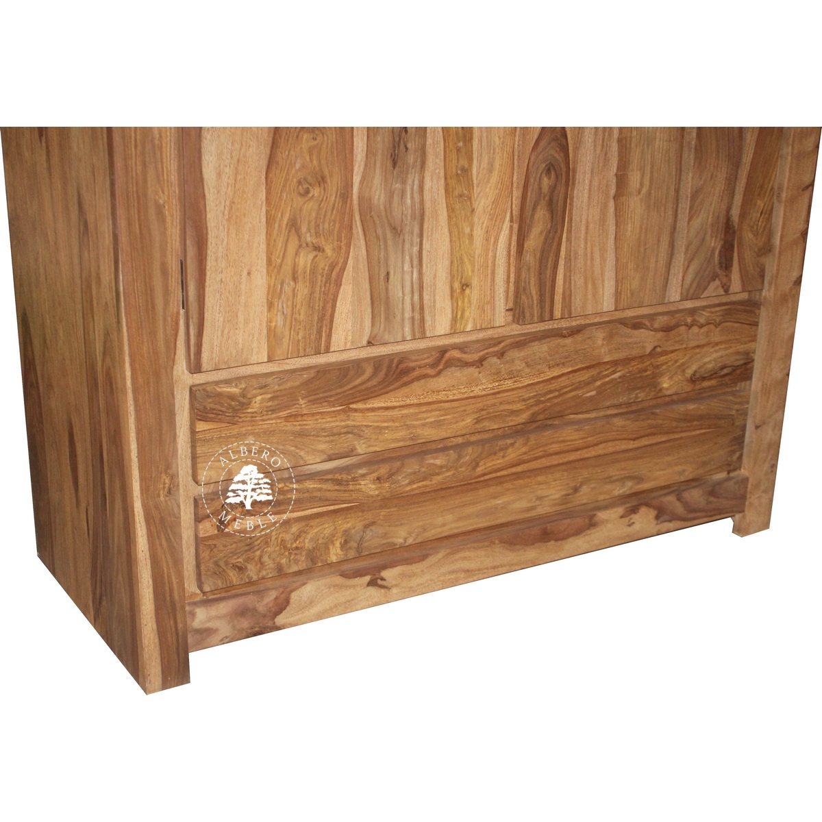 Nowoczesna Szafa Drewniana do Sypialni z Szufladami