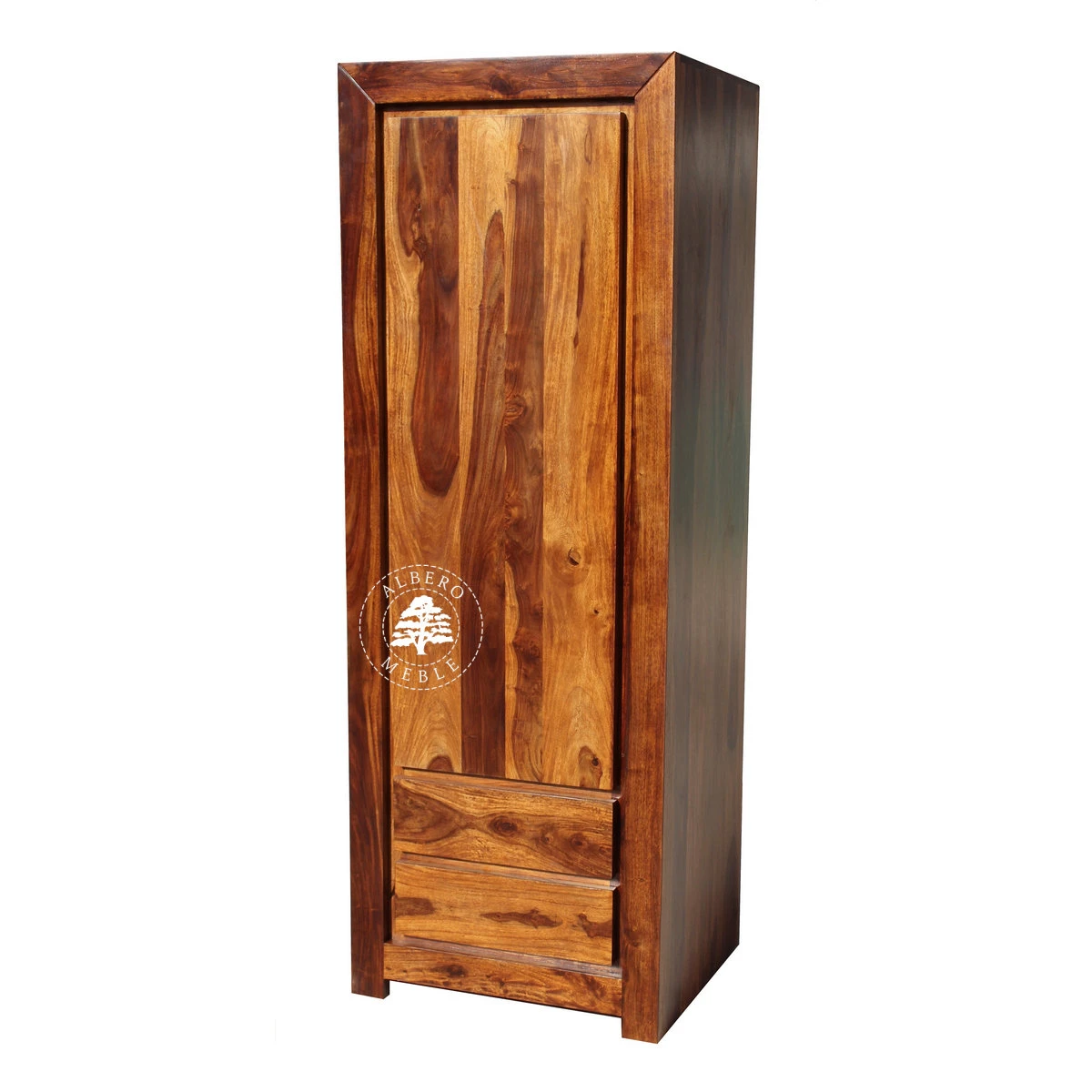 Wąska i Głęboka Nowoczesna Szafa Drewniana