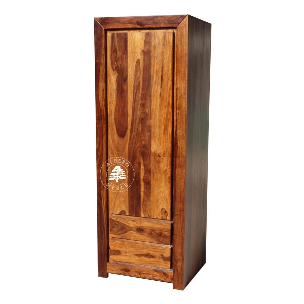 Wąska i Głęboka Nowoczesna Szafa Drewniana