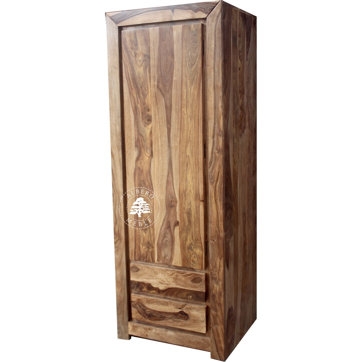 Wąska i Głęboka Nowoczesna Szafa Drewniana