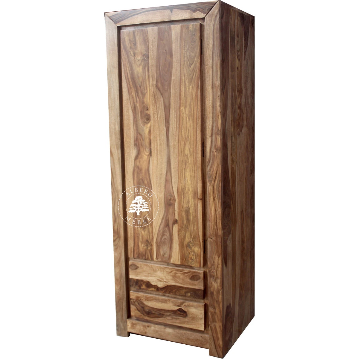 Wąska i Głęboka Nowoczesna Szafa Drewniana