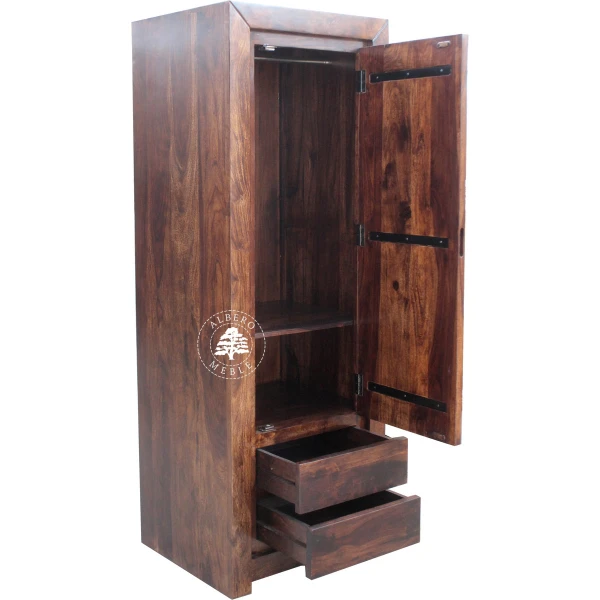 Wąska i Głęboka Nowoczesna Szafa Drewniana